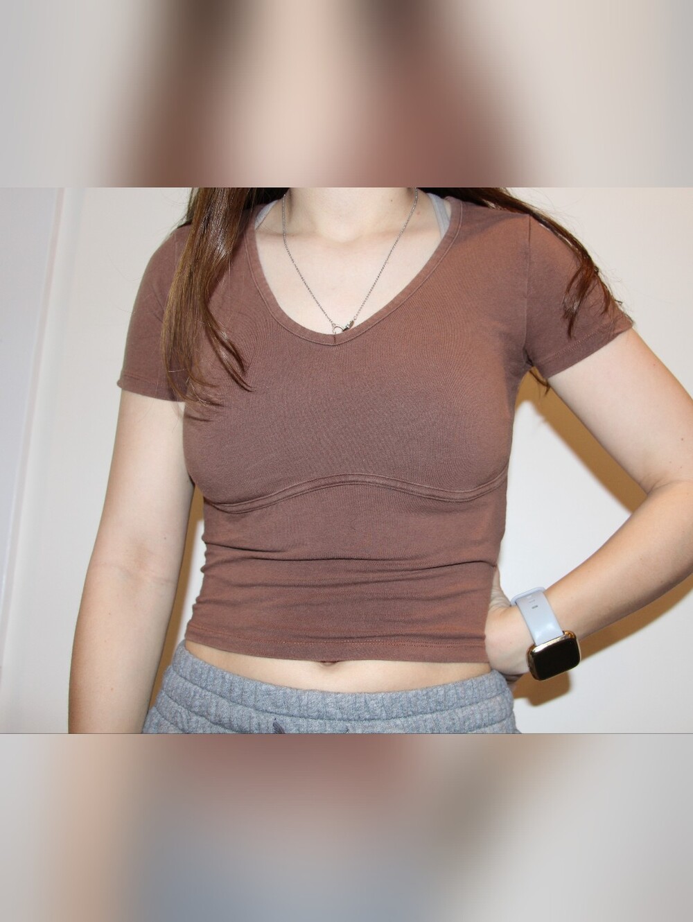 Women's Brown Hollister Top